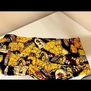 Lularoe Disney Beauty and the Beast Never Worn leggings